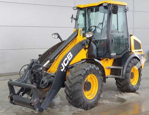 Hjullastare JCB 409 stulen i Helsingborg